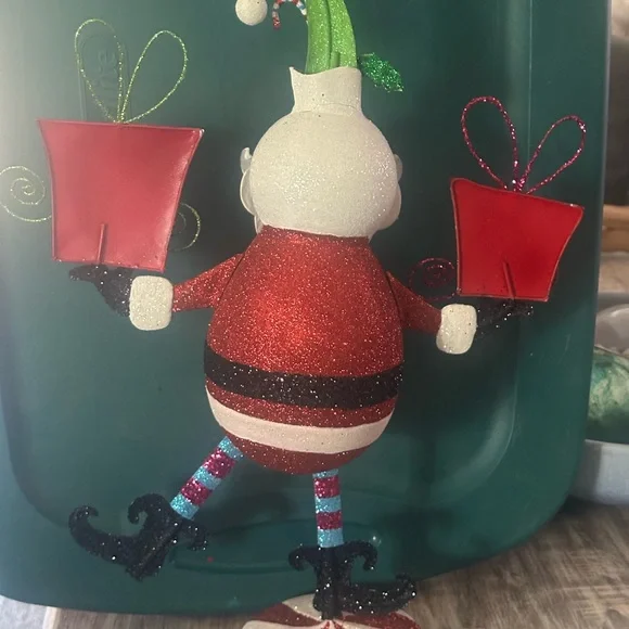 Festive Santa Claus Ornament with Gifts - Picture 3 of 4